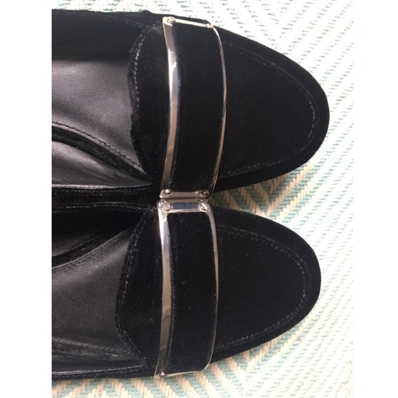 Rachel Zoe Lily Black Velvet Round Toe Flats - Picture 5 of 7